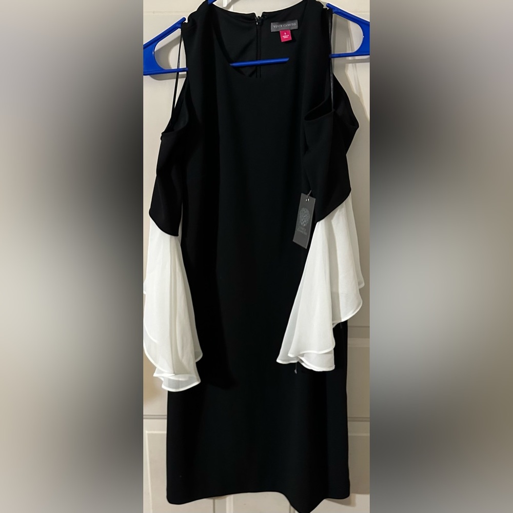 Vince Camuto stunning black and white dress - Picture 1 of 8